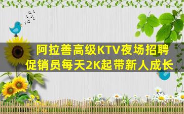 阿拉善高级KTV夜场招聘促销员每天2K起带新人成长